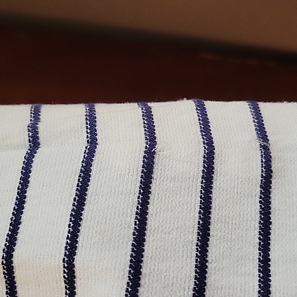 Sail to Sable | Navy Blue White Striped Sleeveless Nautical Shift Dress Small - Picture 9 of 9